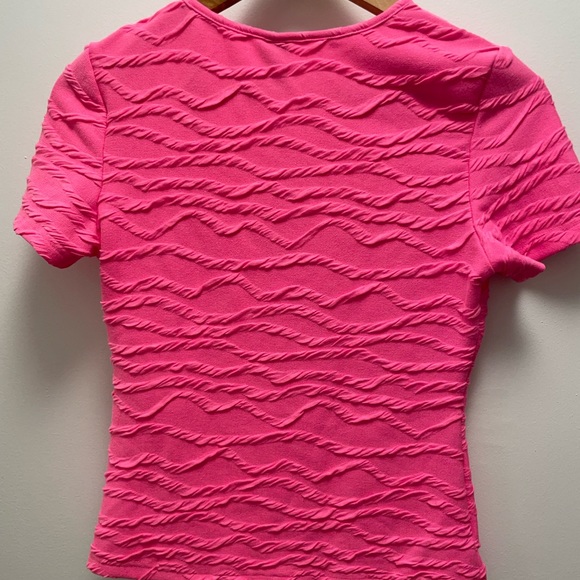 NWT Pink Emery Rose Jacquard top - Picture 2 of 3